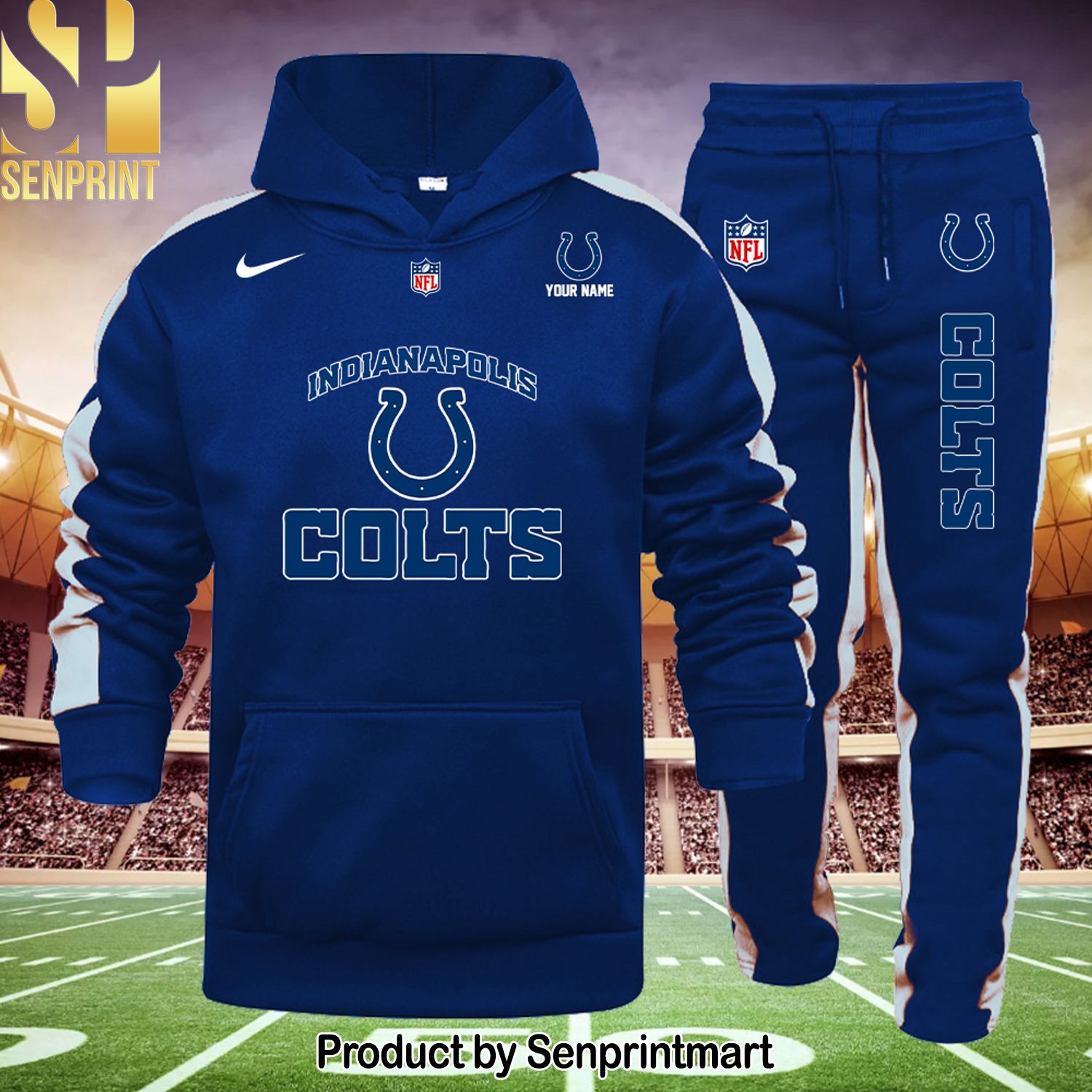 NFL Indianapolis Colts All Over Print Unisex Shirt and Sweatpants