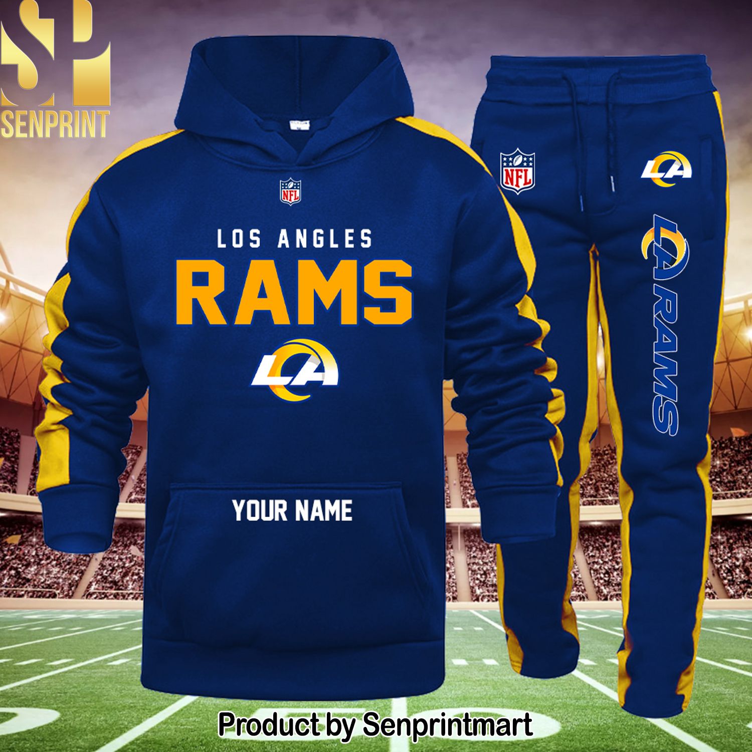 NFL Los Angeles Rams Hot Version Shirt and Sweatpants