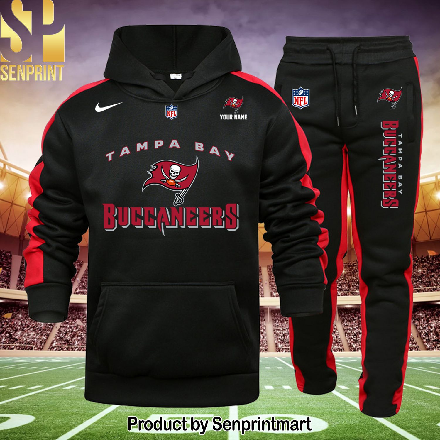 NFL Tampa Bay Buccaneers Cool Style Shirt and Sweatpants