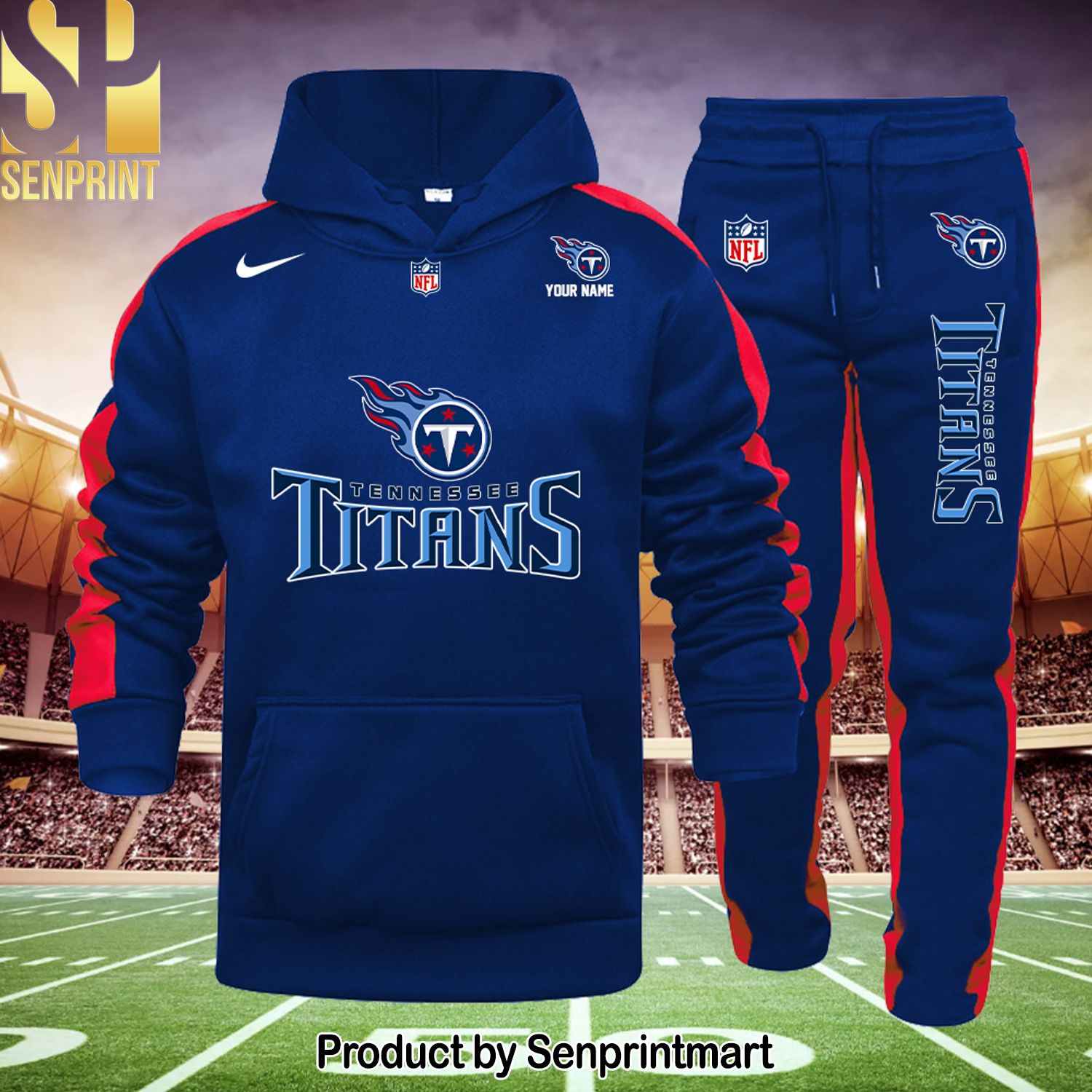NFL Tennessee Titans New Type Shirt and Sweatpants