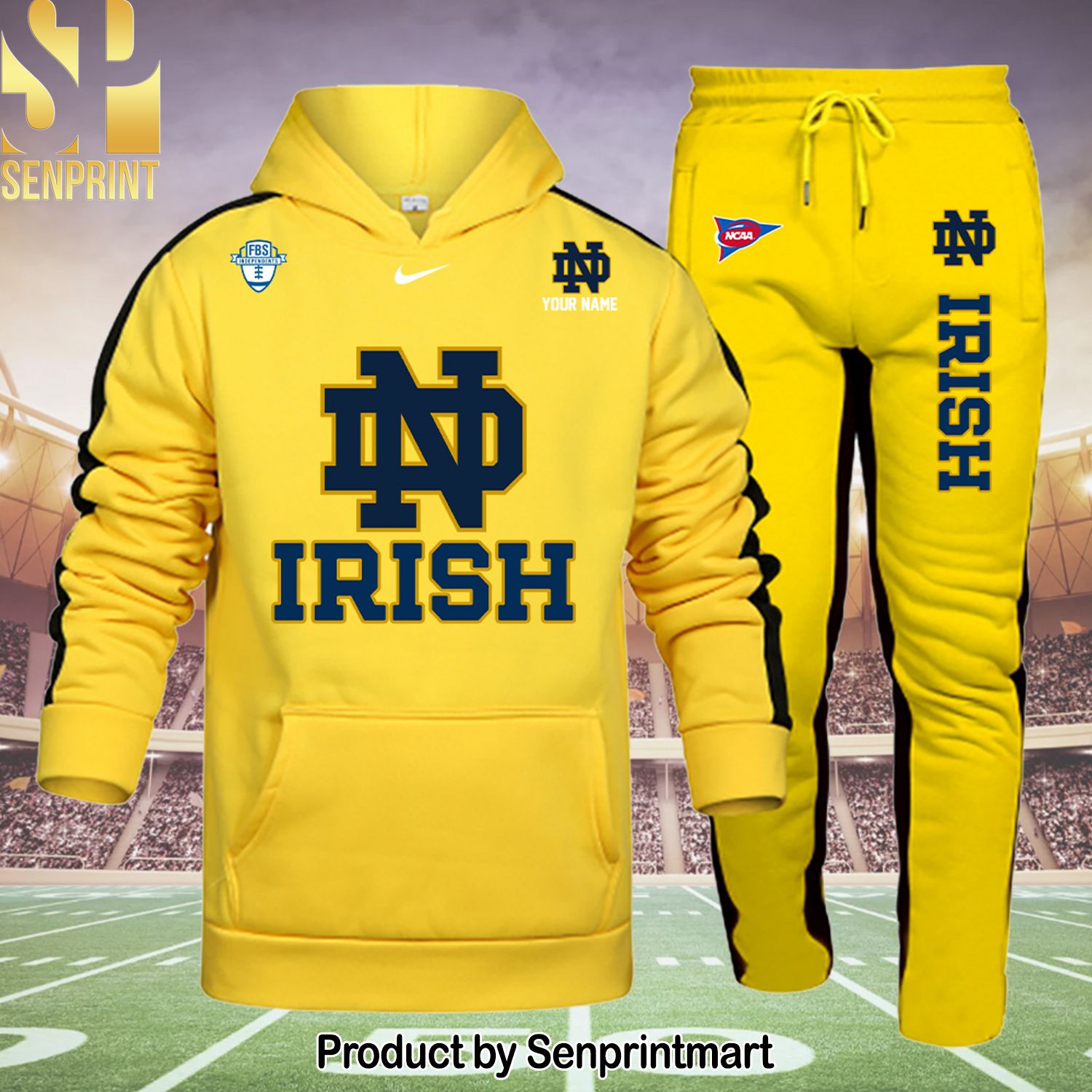 Notre Dame Fighting Irish 3D Shirt and Pants
