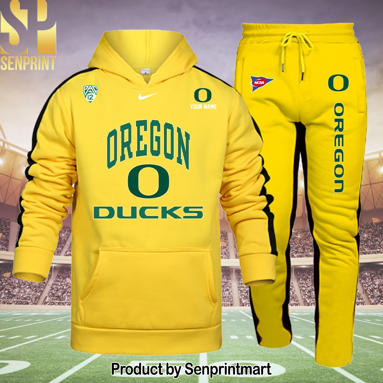 Oregon Ducks All Over Print Shirt and Pants