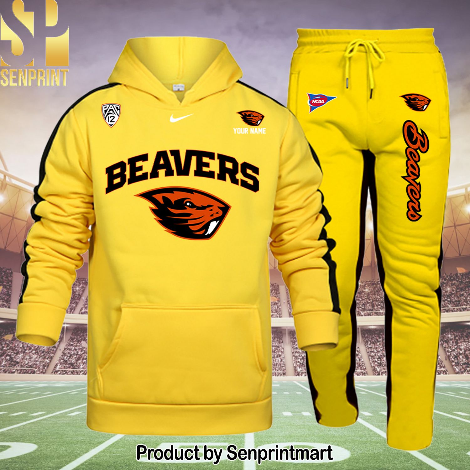 Oregon State Beavers All Over Printed Shirt and Pants