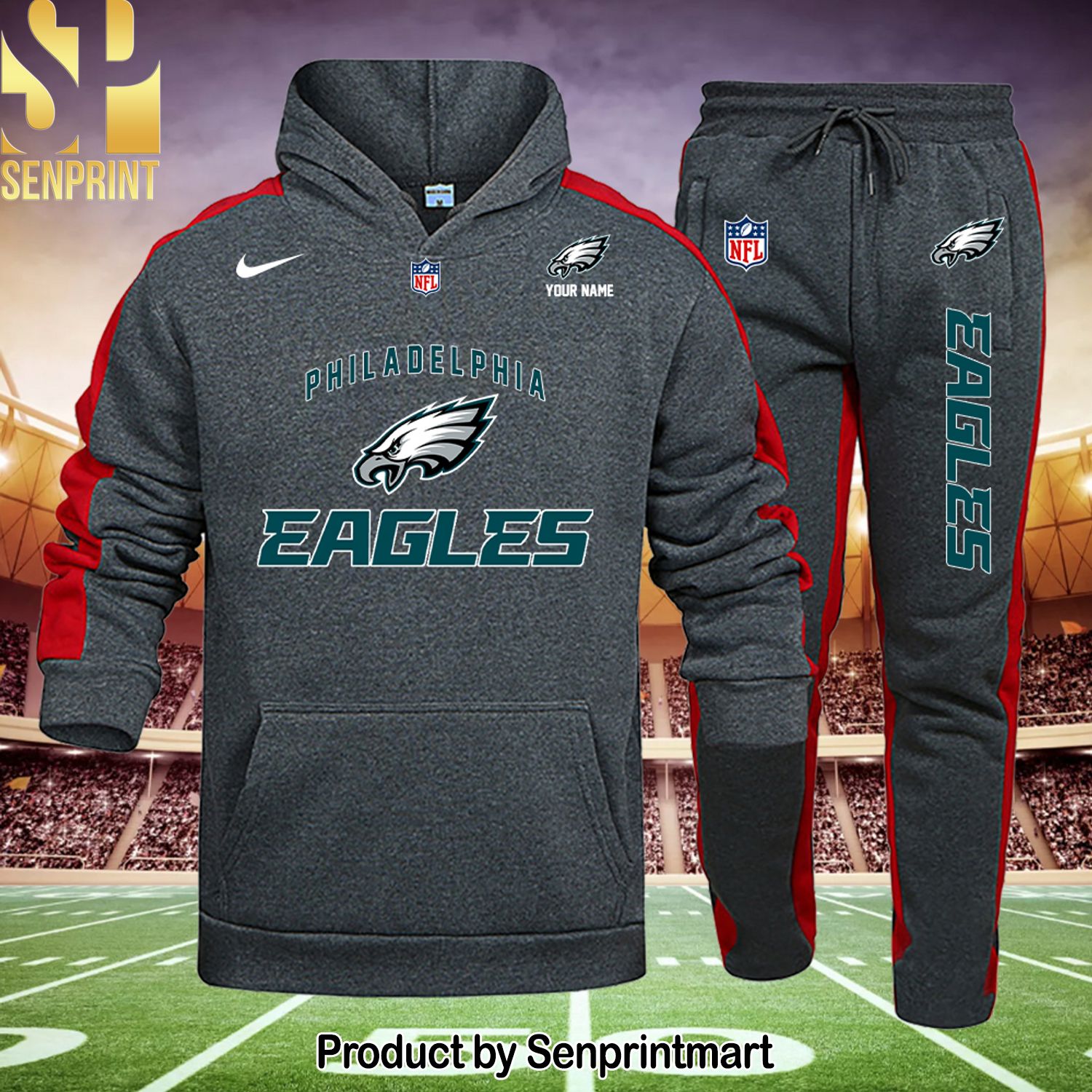 Philadelphia Eagles New Style Full Print Shirt and Pants