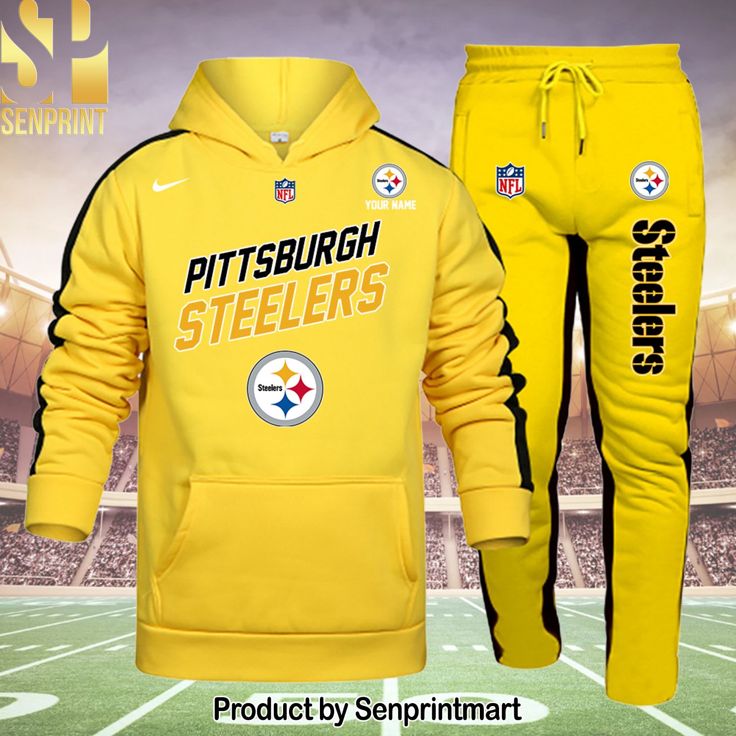 Pittsburgh Steelers 3D Full Printing Shirt and Pants
