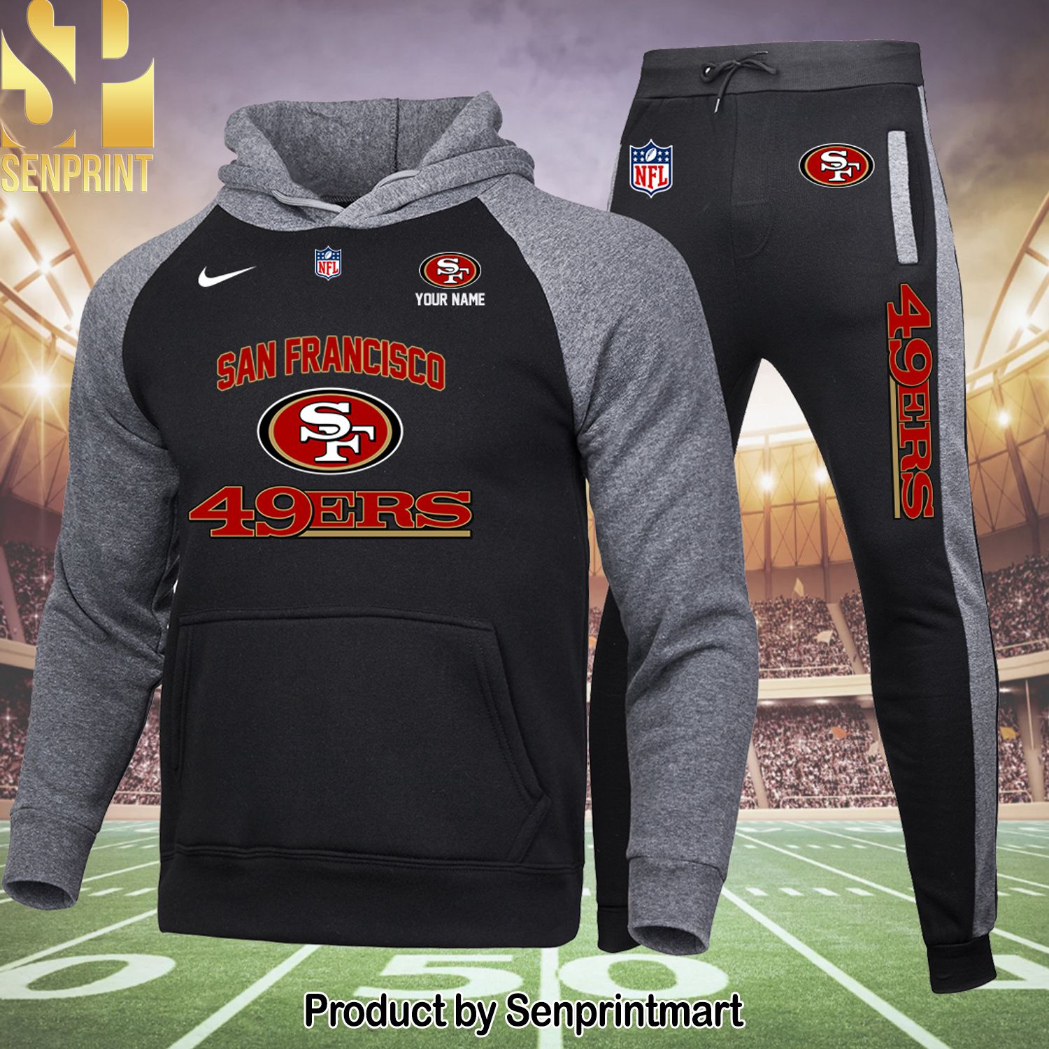 San Francisco 49ers NFL Classic Full Print Shirt and Pants