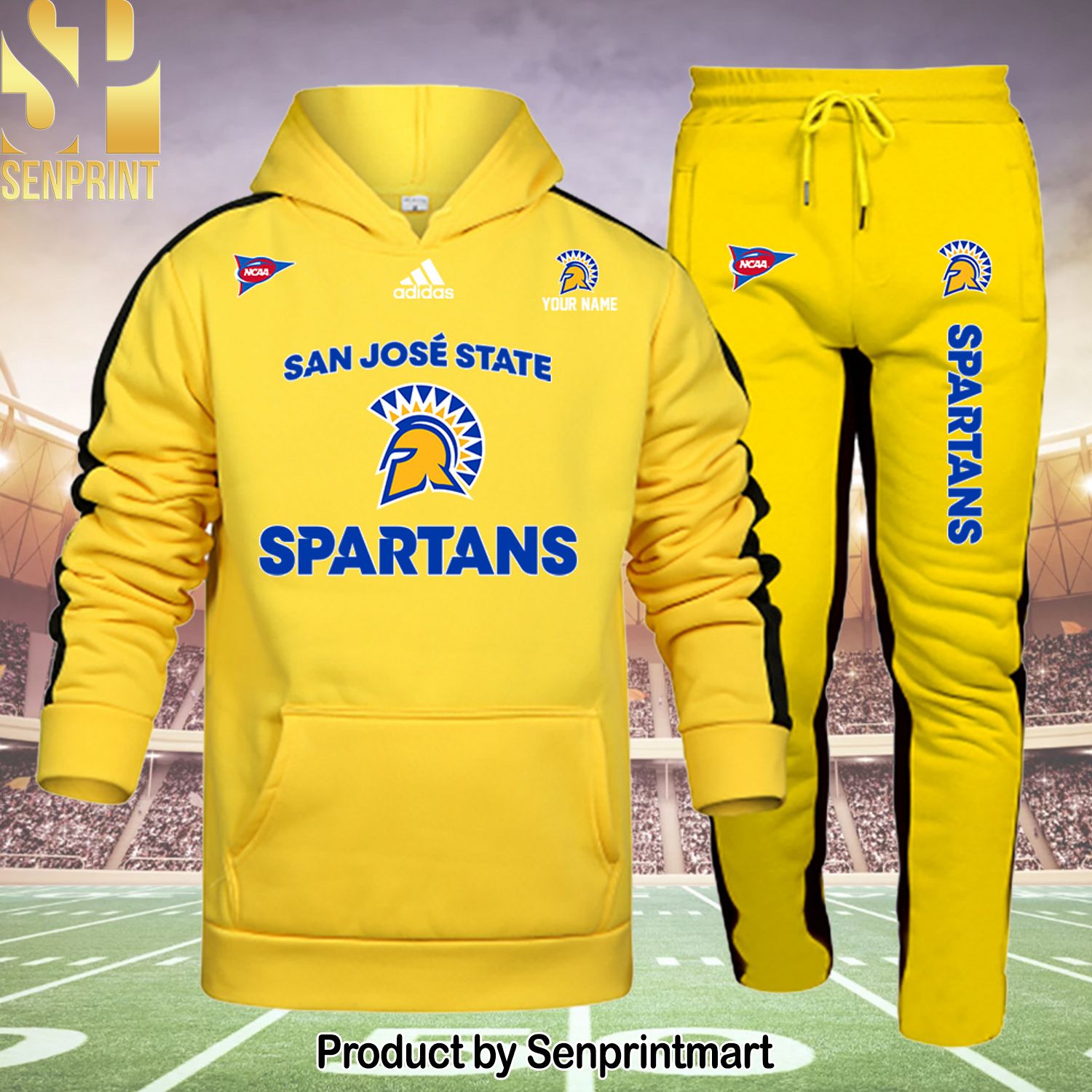 San Jose State Spartans 3D Full Print Shirt and Pants