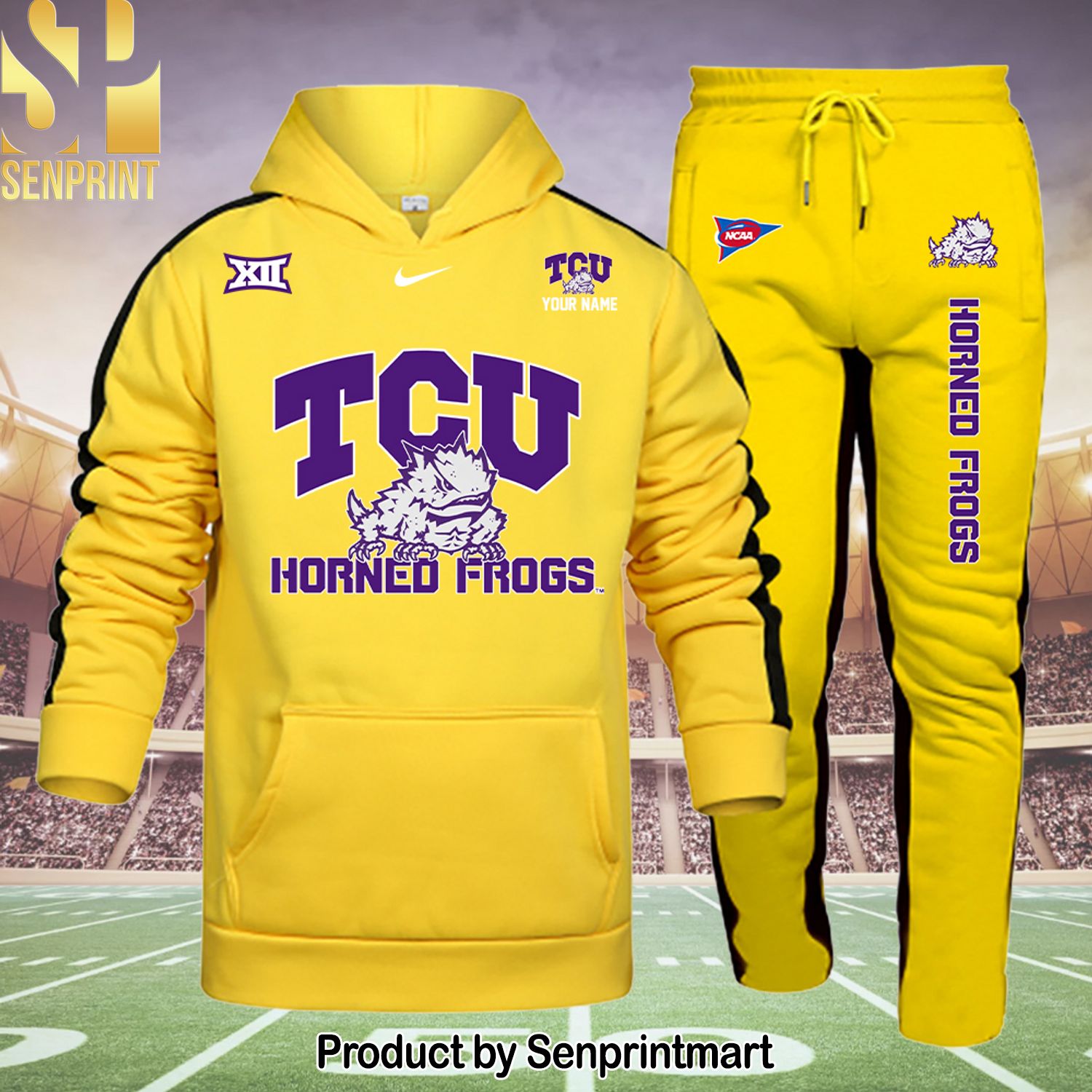 TCU Horned Frogs Hot Outfit All Over Print Shirt and Pants