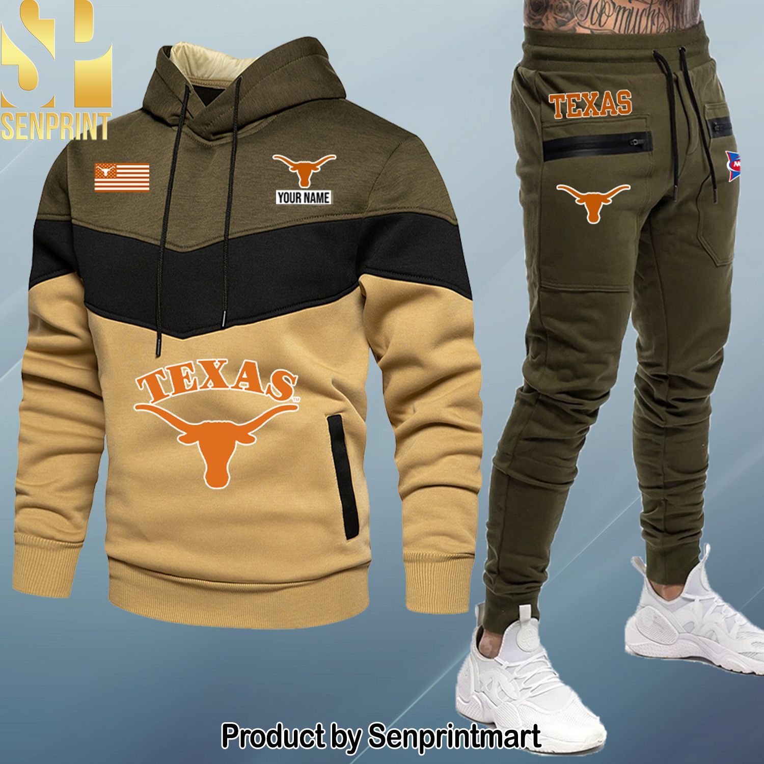 Texas Longhorns Hot Version All Over Printed Shirt and Pants