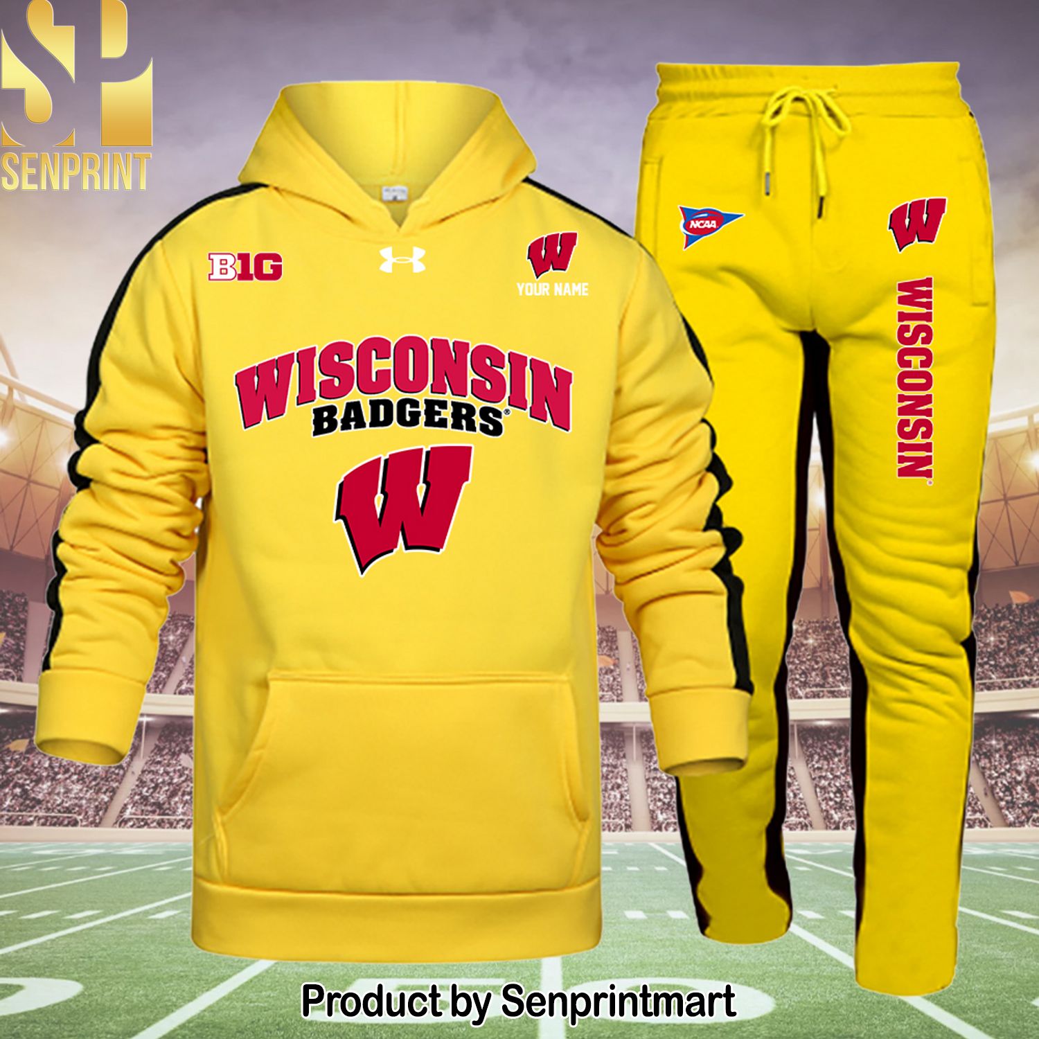 Wisconsin Badgers Best Outfit 3D Shirt and Pants