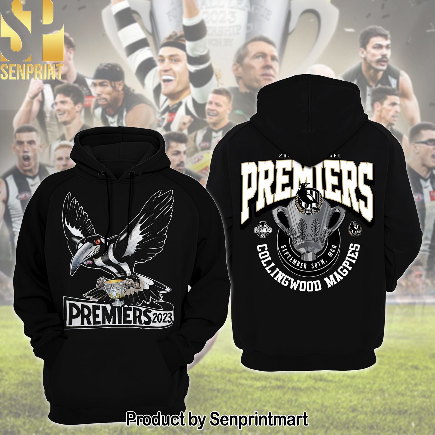 Collingwood Magpies 2023 Premiers Hypebeast Fashion Shirt