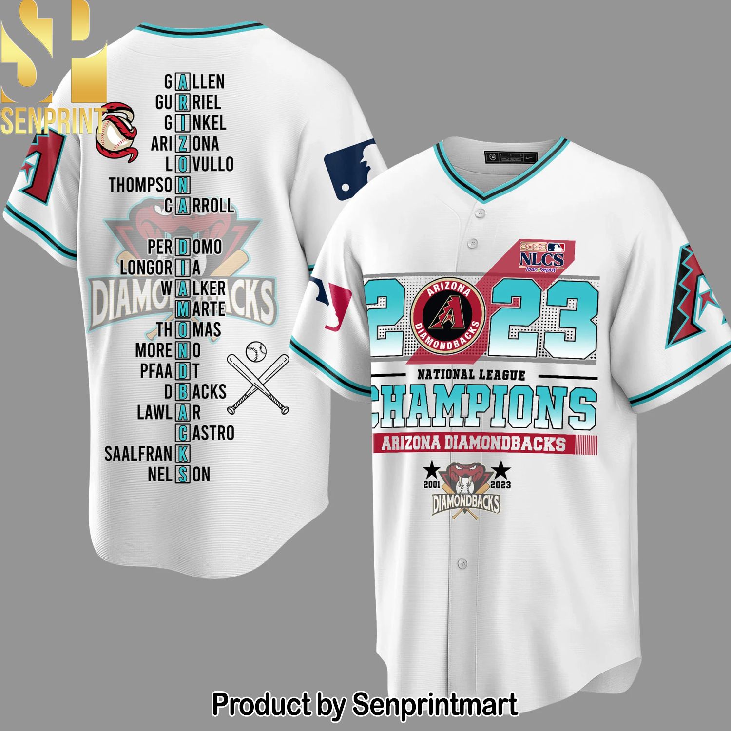 Arizona Diamondbacks 2023 National League Champions New Fashion Full Printed Shirt