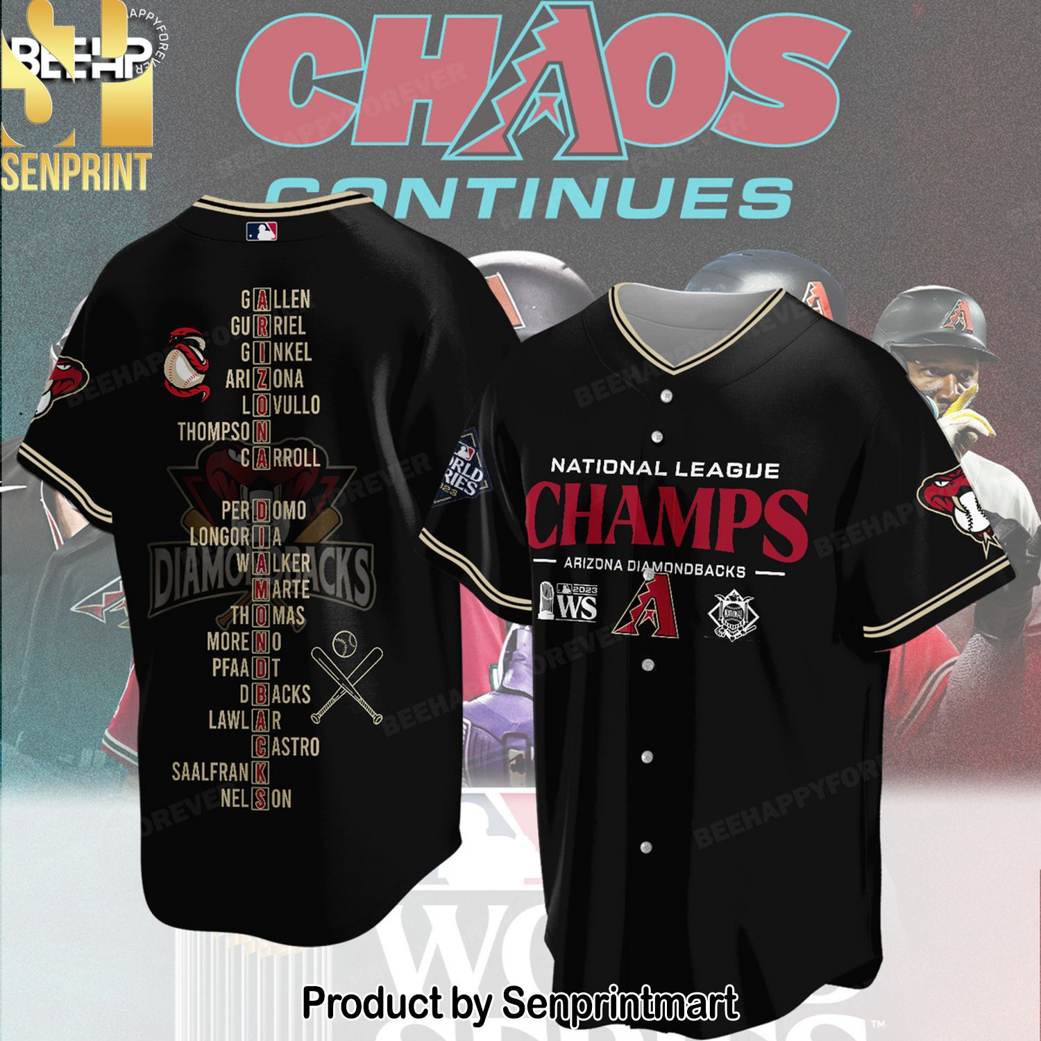 Arizona Diamondbacks National League Champions New Fashion Shirt