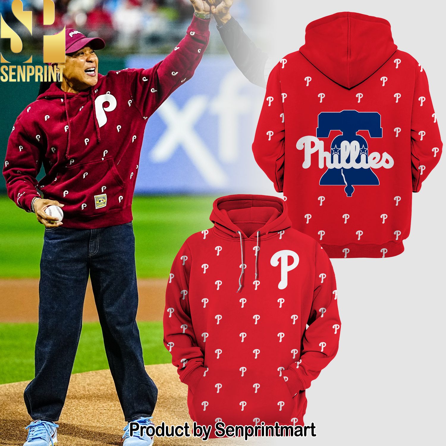 Dawn Staley’s Philadelphia Phillies New Fashion Full Printed Shirt