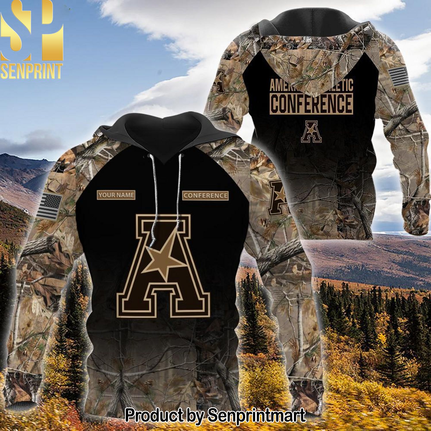 NCAA American Athletic Conference Personalized Your Hunting Camo Style Best Combo 3D Shirt