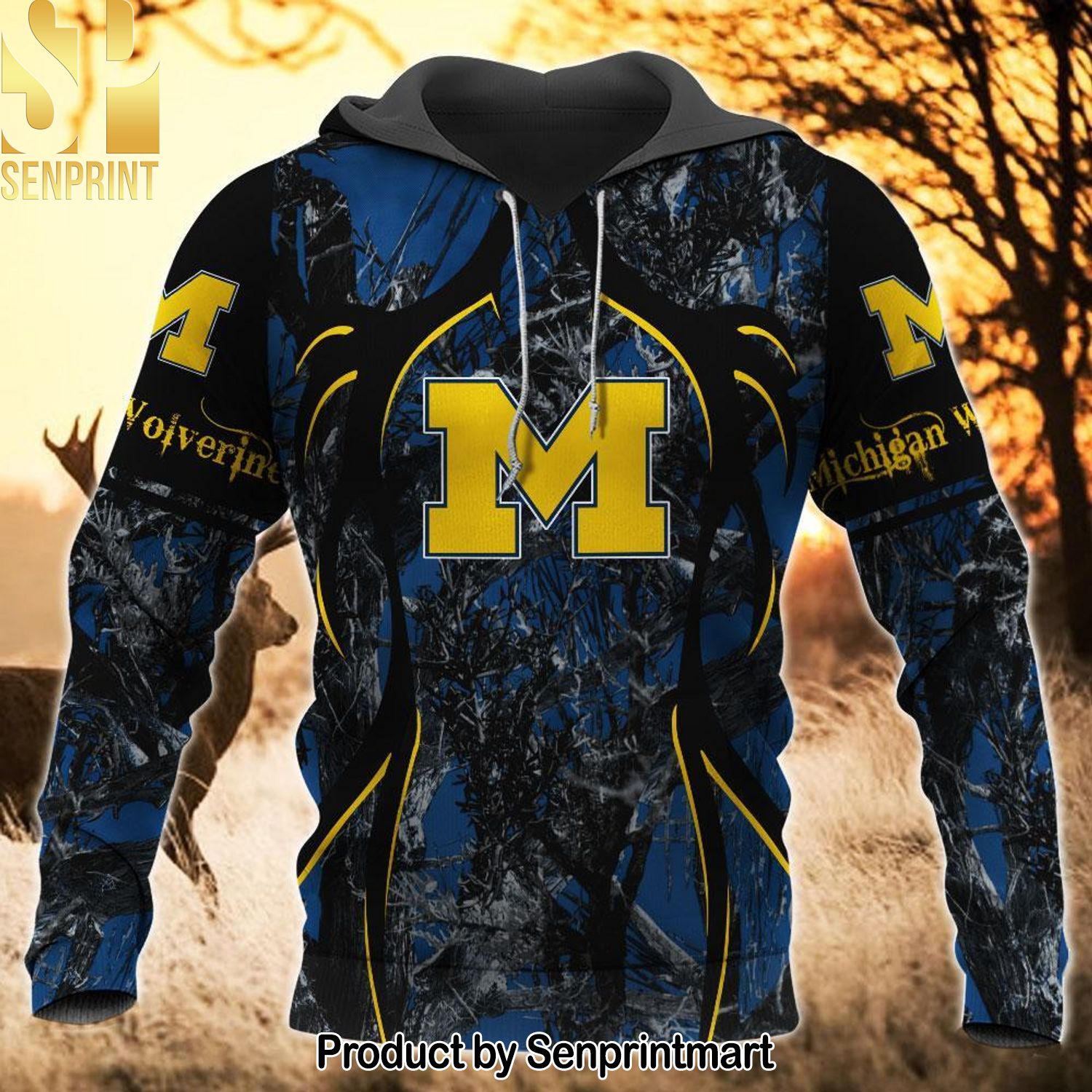 NCAA Michigan Wolverines 3D Full Printing Shirt