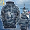 Personalized Your Name NFL Arizona Cardinals US Navy NWU Camouflage New Style Full Print Shirt