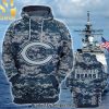 Personalized Your Name NFL Chicago Bears US Navy NWU Camouflage For Fans Shirt
