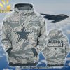 Personalized Your Name NFL Dallas Cowboys OCP Camouflage Unisex Full Print Shirt