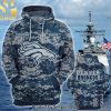 Personalized Your Name NFL Denver Broncos US Air Force ABU Camouflage Full Printed Classic Shirt