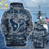 Personalized Your Name NFL Houston Texans US Navy NWU Camouflage 3D All Over Print Shirt