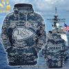 Personalized Your Name NFL Kansas City Chiefs US Navy NWU Camouflage Best Combo Full Printing Shirt