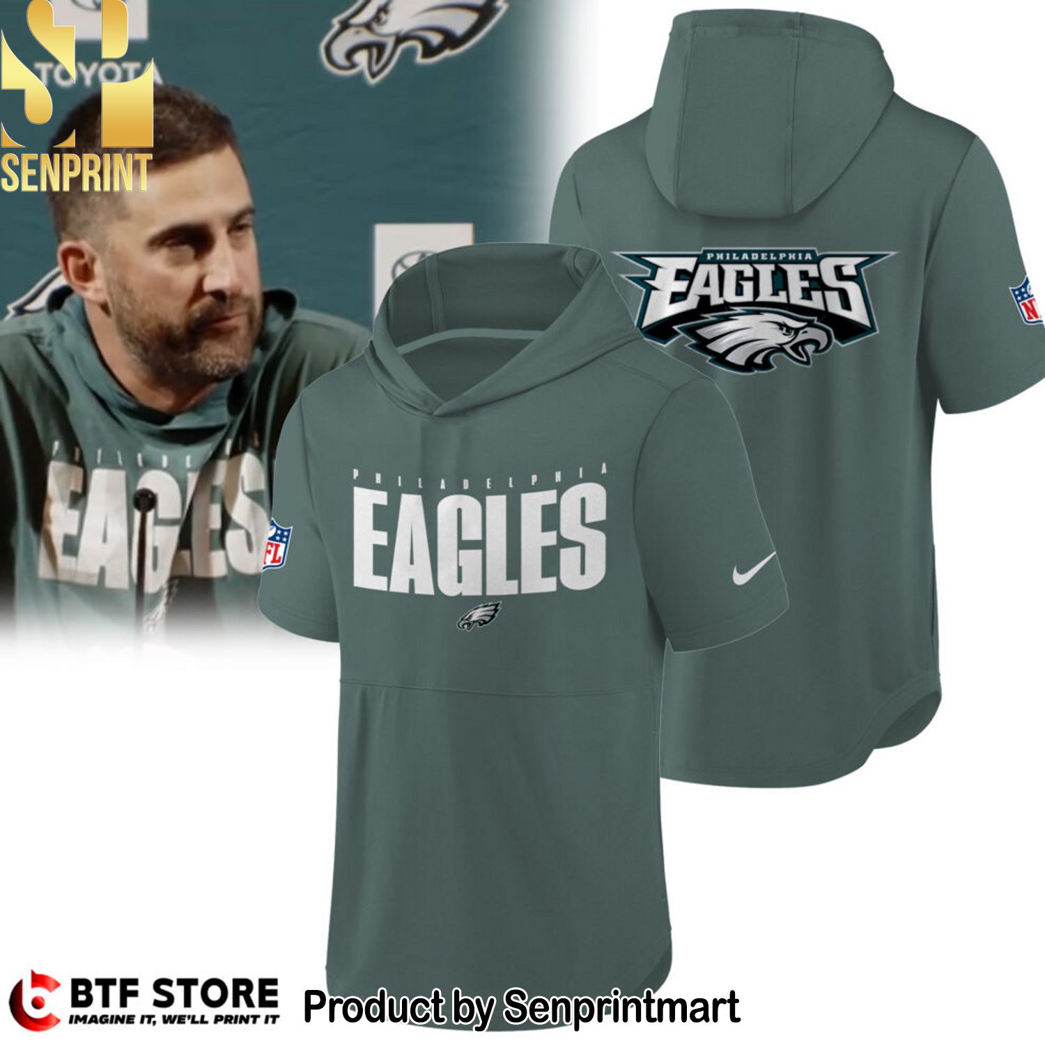 Philadelphia Eagles Hot Version All Over Printed Shirt