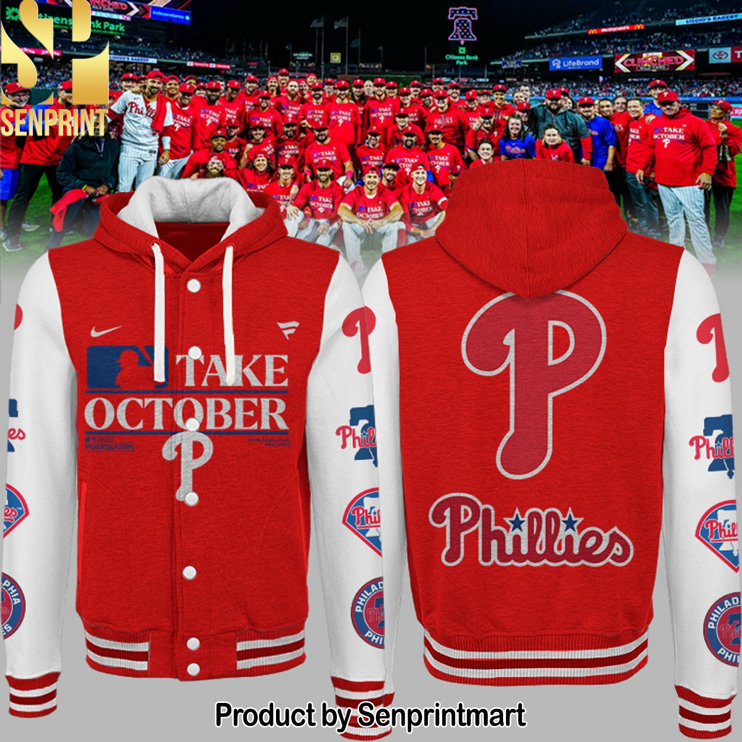 Philadelphia Phillies Red 2023 Postseason 3D Full Printing Shirt