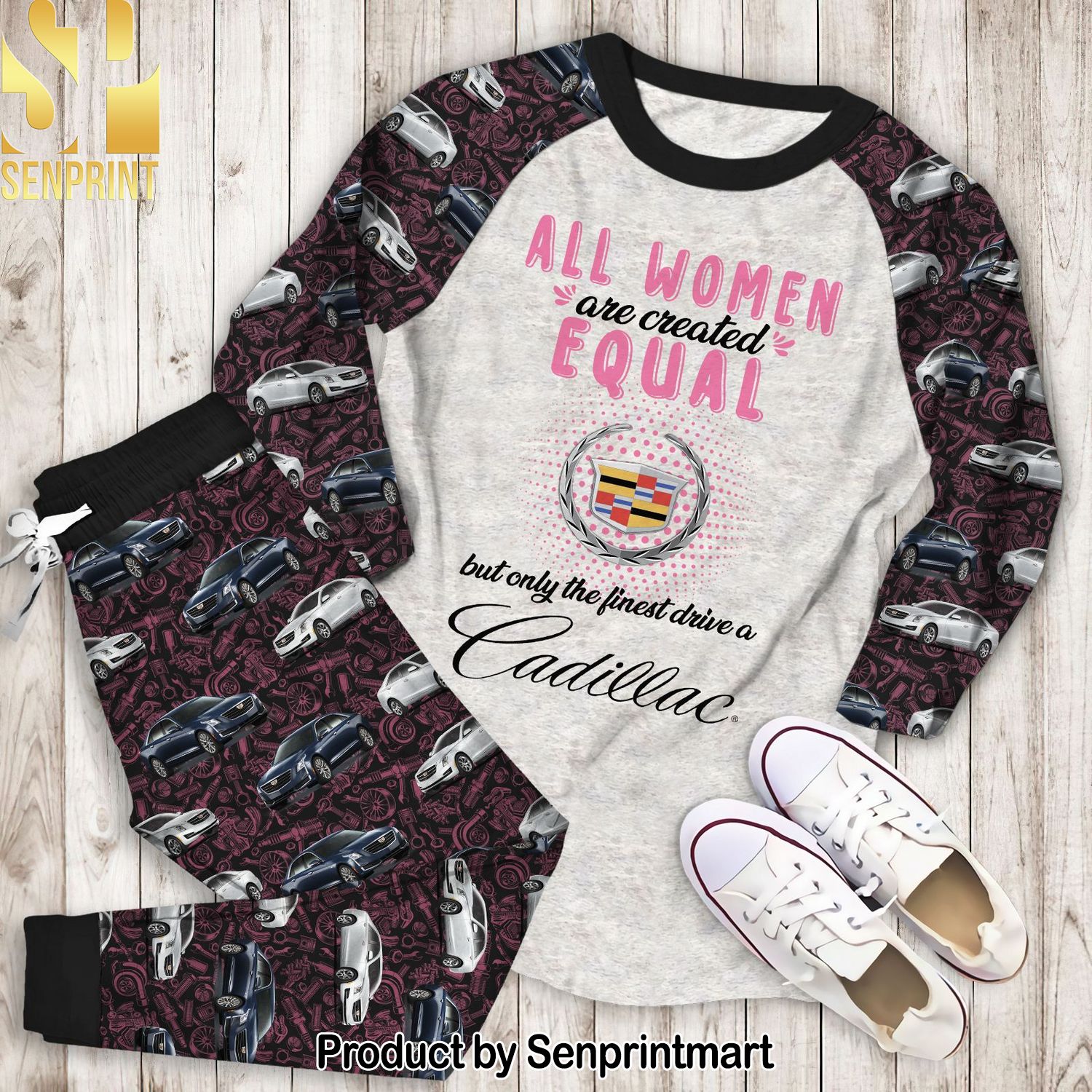 All Women Are Created Equal, But Only The Finest Drive A Cadillac Full Printed 3D Pajamas Set