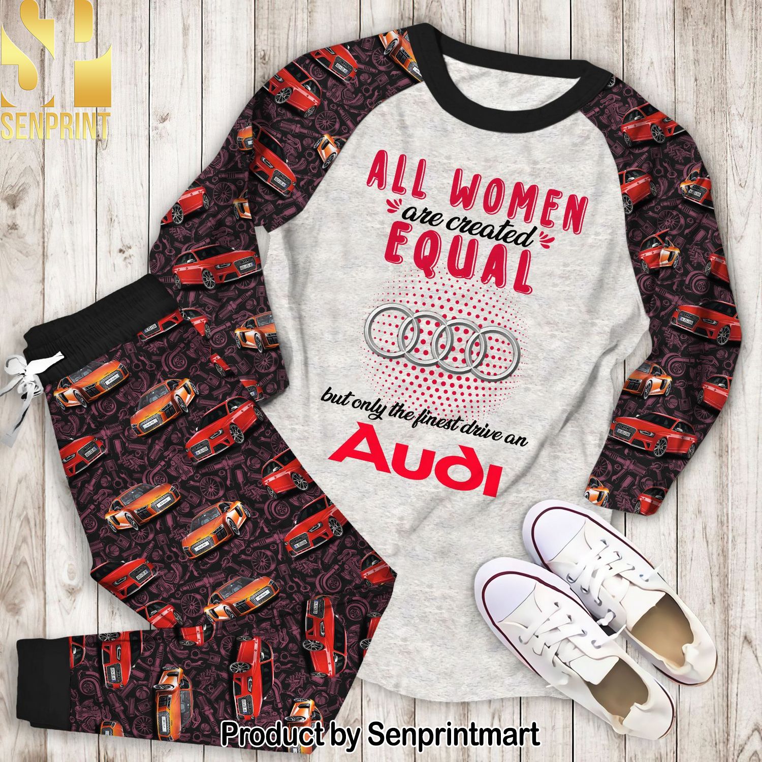 All Women Are Created Equal, But Only The Finest Drive An Audi Full Printing Unisex Pajamas Set