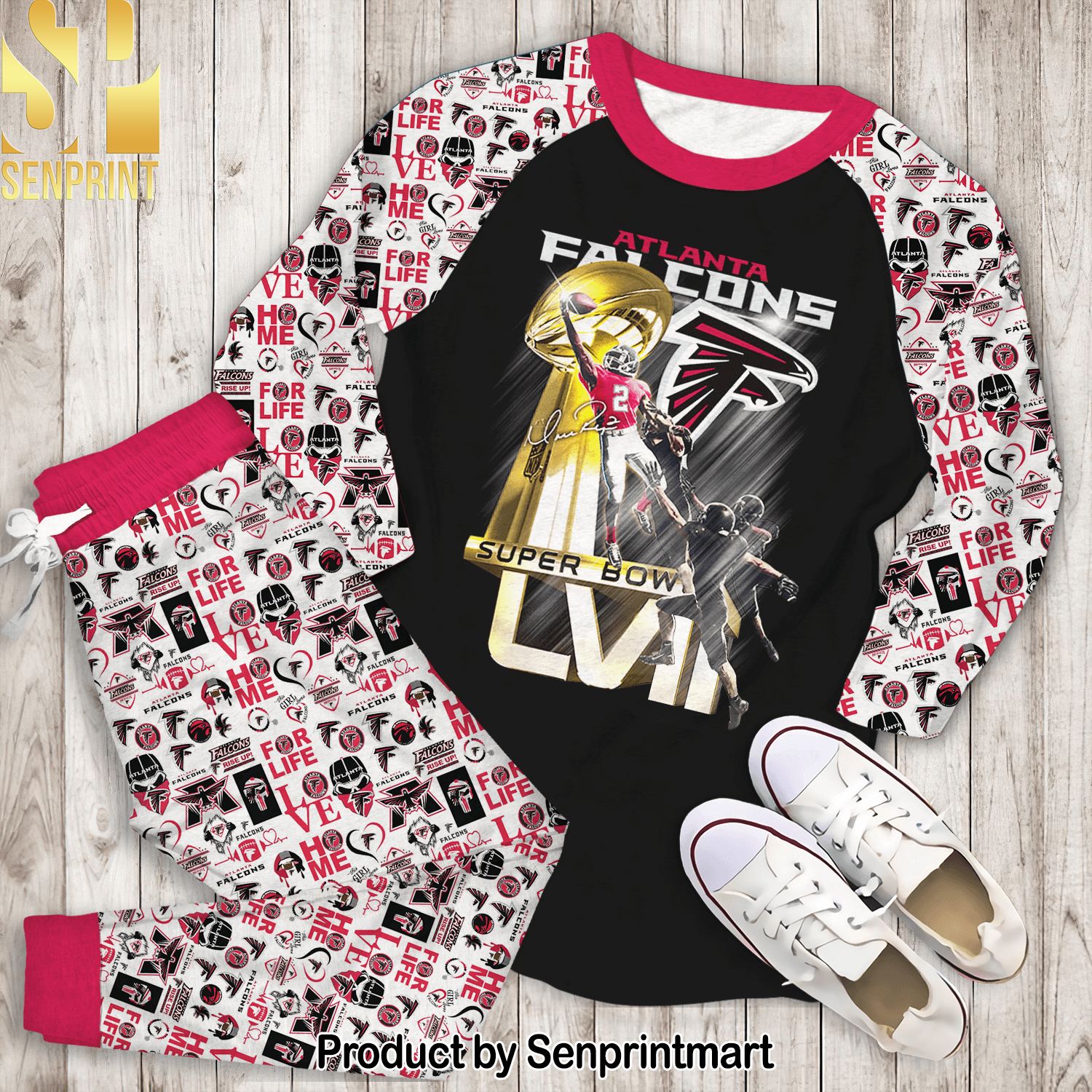 Atlanta Falcons Super Bowl Awesome Outfit Pajamas Set