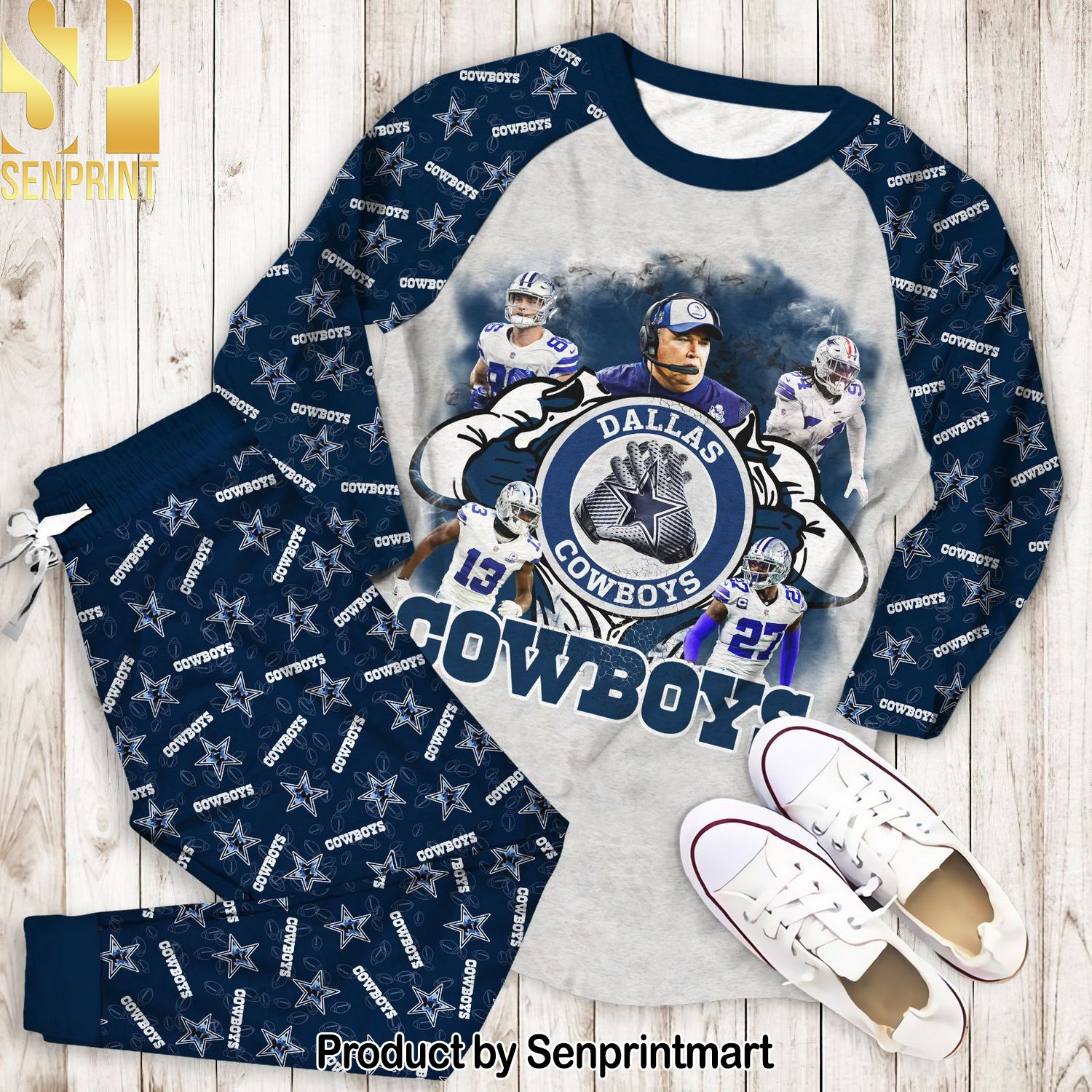 Dallas Cowboys Transfer Amazing Outfit Pajamas Set