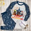 Halloween Mummy Mickey & Minnie Full Print Unisex Pajamas Set