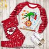 Happy HalloThankmas Grinch Las Vegas Raiders All Over Print 3D Pajamas Set