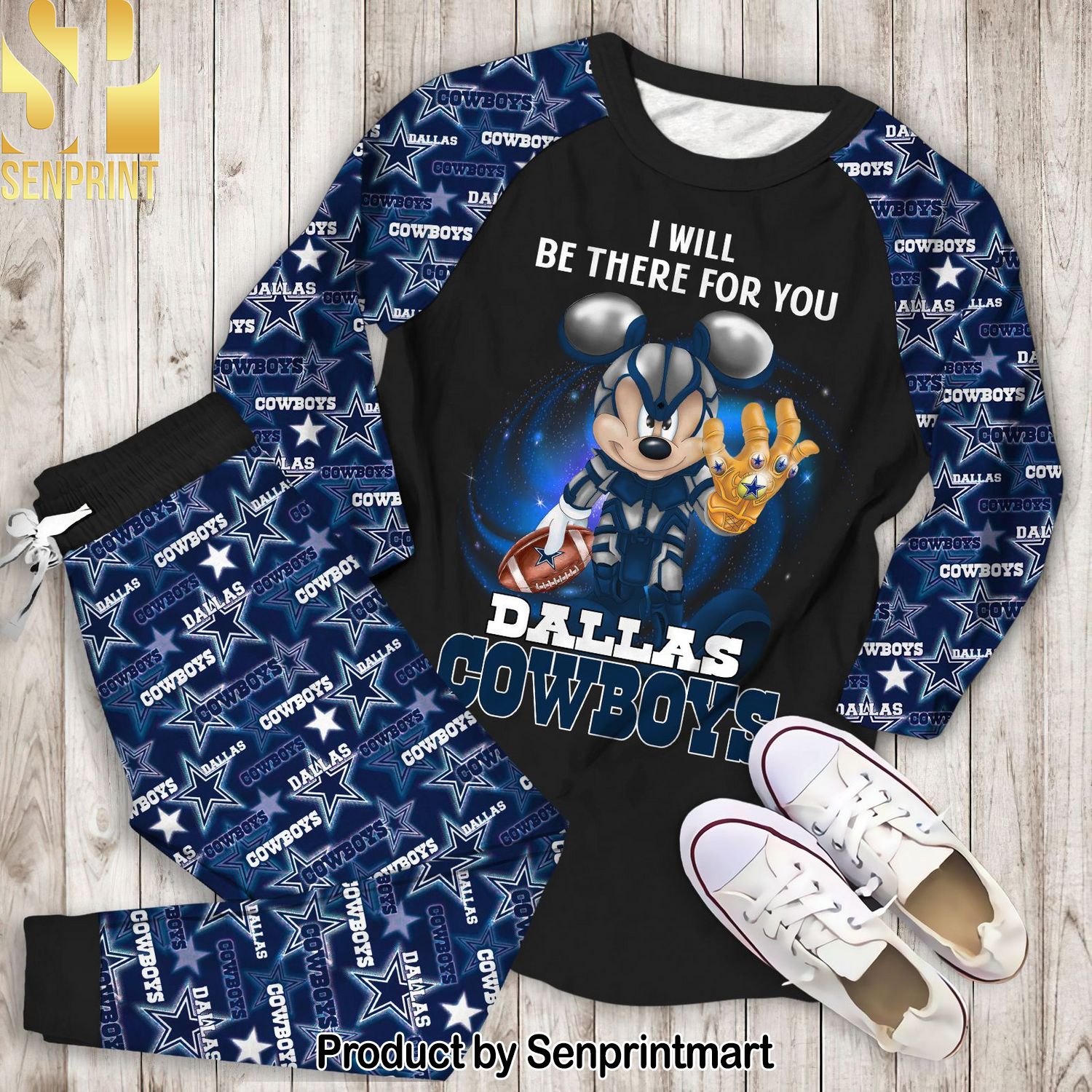 I Will Be There For You Dallas Cowboys All Over Printed 3D Pajamas Set