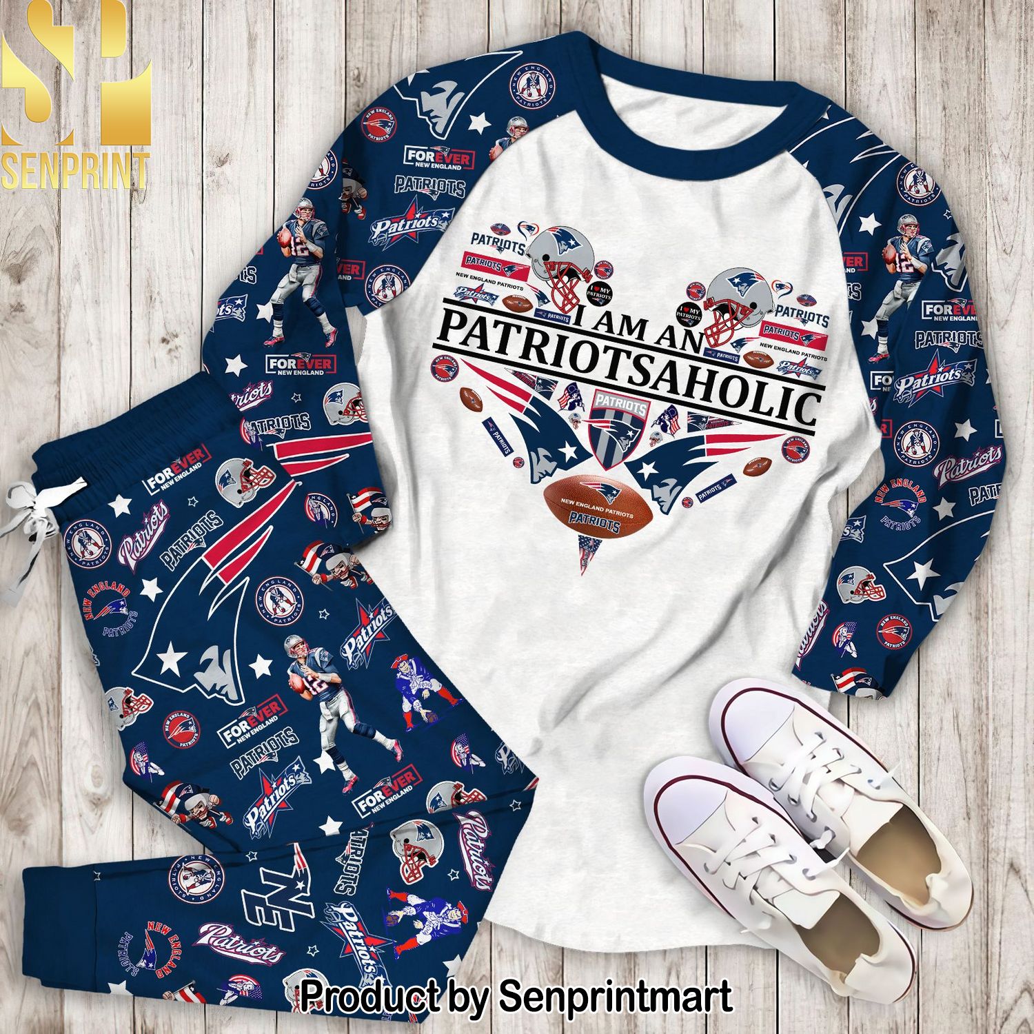 I’m An PatriotsAholic All Over Print 3D Pajamas Set