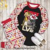 Kansas City Chiefs Peanuts Sock Christmas Classic Full Printing Pajamas Set