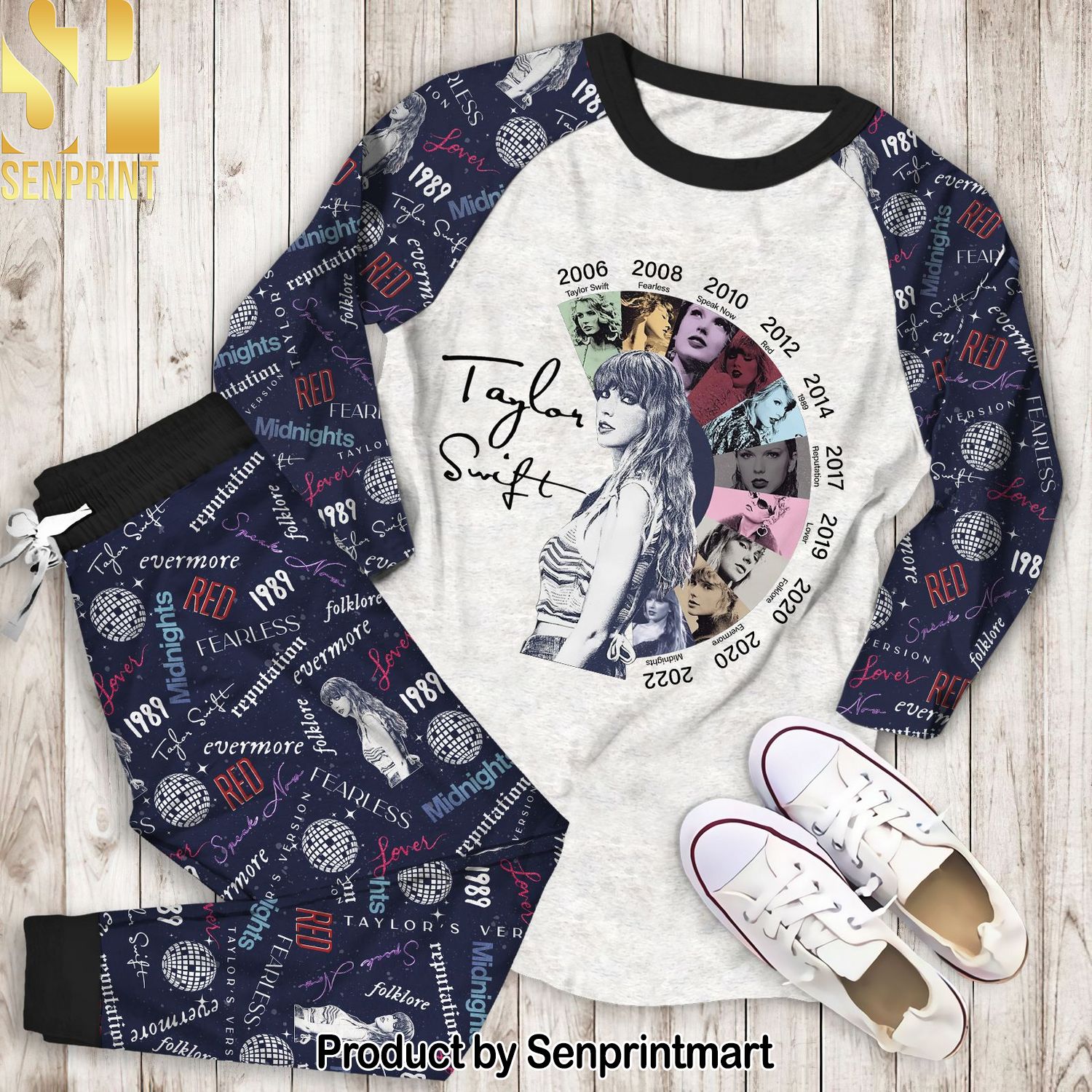 List Of Songs By Taylor Swift 2008 – 2022 Full Printing 3D Pajamas Set