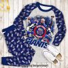 New York Giants Super Bowl All Over Printed Classic Pajamas Set