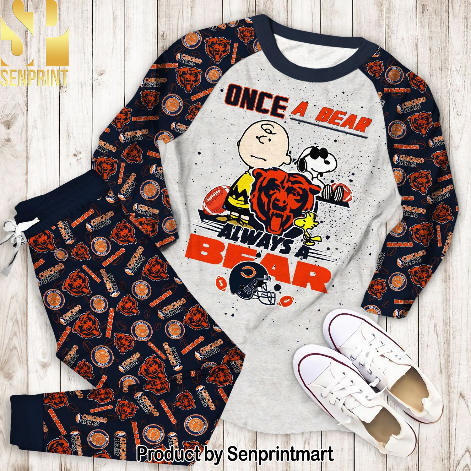 Once A Bear Always A Bear 3D Full Print Pajamas Set