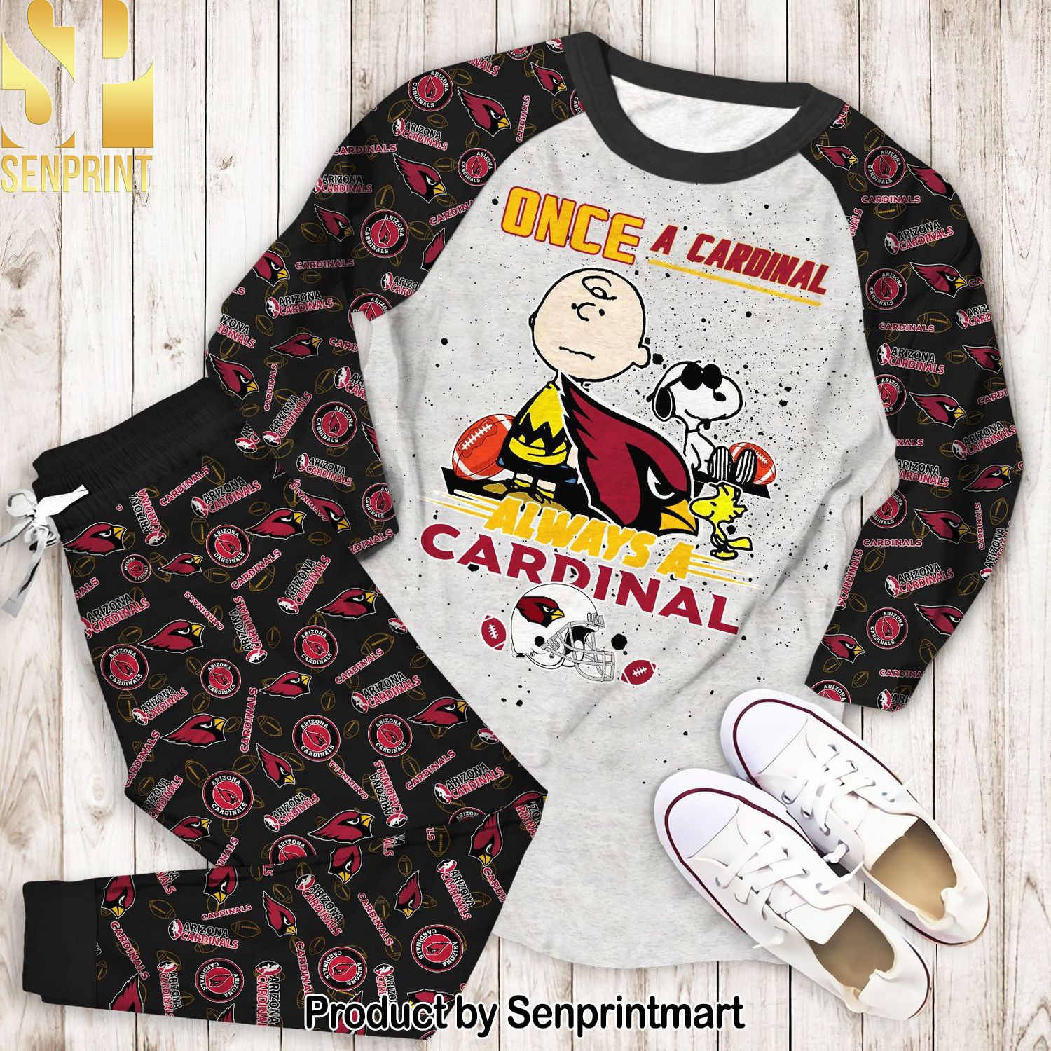 Once A Cardinal Always A Cardinal 3D Full Printed Pajamas Set