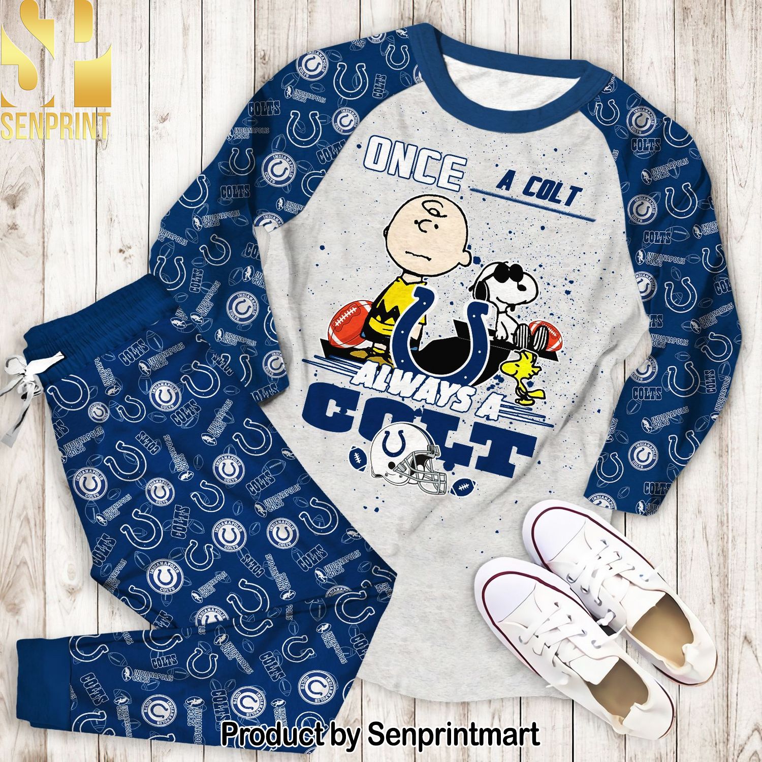 Once A Colt Always A Colt All Over Print Classic Pajamas Set