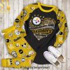 Pittsburgh Steelers Text All Over Print Unisex Pajamas Set