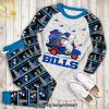 Snoopy Chicago Bears Christmas All Over Printed 3D Pajamas Set