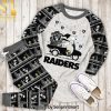 Snoopy Los Angeles Chargers Christmas Unisex Full Printed Pajamas Set