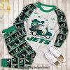 Snoopy New York Giants Christmas All Over Printed 3D Pajamas Set