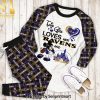This Girl Loves Her Carolina Panthers And Disney Full Printing Classic Pajamas Set