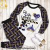 This Girl Loves Her Atlanta Falcons And Disney Full Printed 3D Pajamas Set