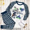 This Girl Loves Her Washington Commanders And Disney All Over Print Unisex Pajamas Set