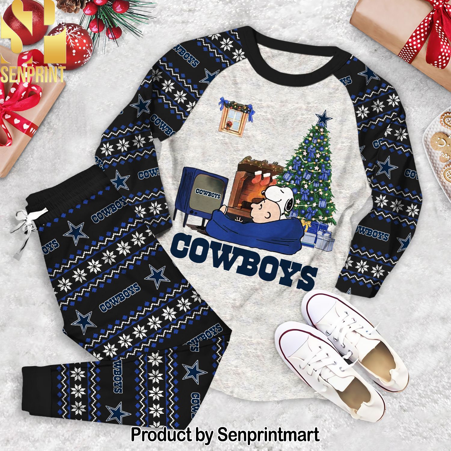 This is my Dallas Cowboys Christmas Unisex Pajamas Set